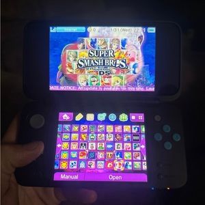 New Nintendo 2DS XL with 128GB SD Card, Lots of Games, Charger, and Stylus
